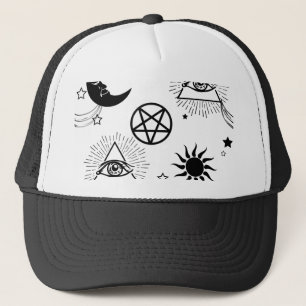 halloween illuminati eye trucker hat