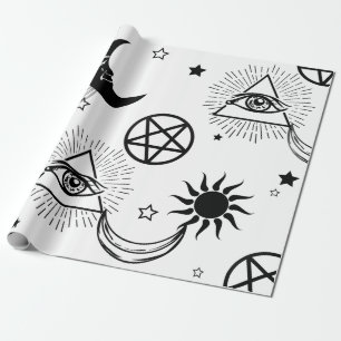 halloween illuminati eye wrapping paper
