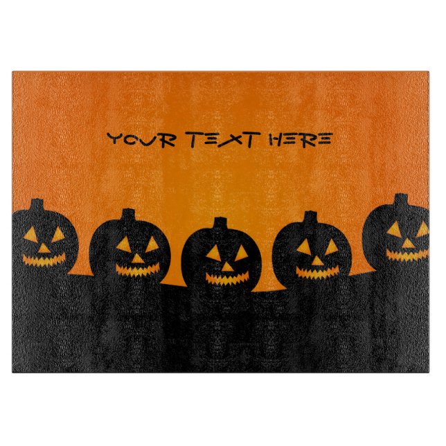 Halloween Illustration custom cutting board (Front)