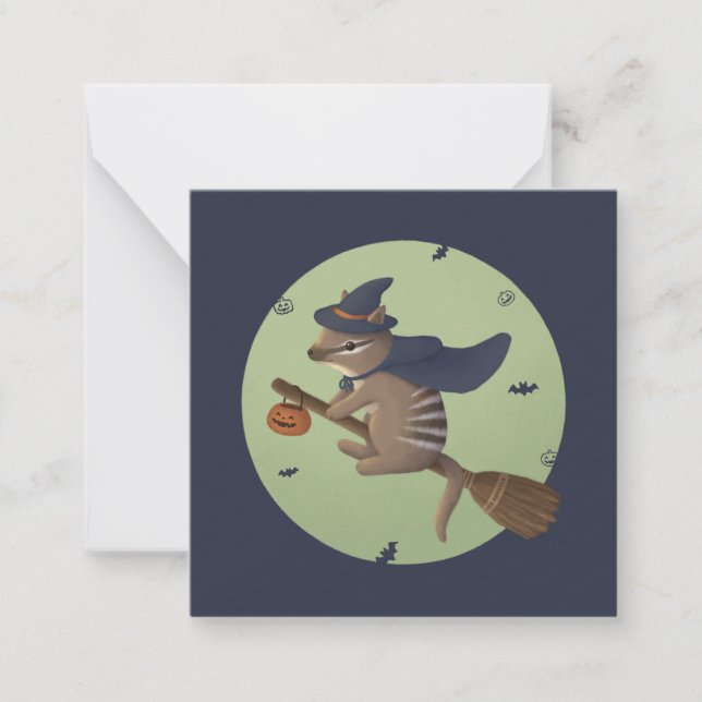 Halloween Illustration: Wizard Numbat Card (Front)