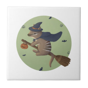 Halloween Illustration: Wizard Numbat Ceramic Tile