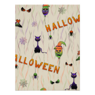 Halloween Illustrations Poster