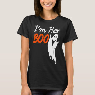 Halloween I'm Her Boo I'm His Witch Matching Coupl T-Shirt