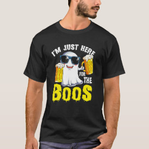 Halloween Im Just Here For The Boos Pumpkin Ghost T-Shirt
