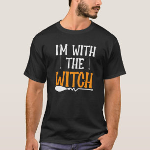 Halloween I'm With The Witch Group Costume T-Shirt