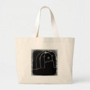 halloween in black parade yaie large tote bag