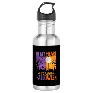 Halloween In My Heart Spooky Cemetery 532 Ml Water Bottle