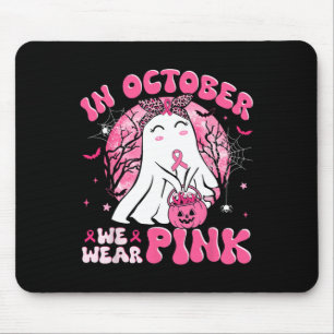 Halloween In October We Wear Pink Breast Cancer Aw Mouse Pad