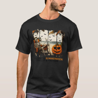 Halloween in Summer Spooky Summer Skeleton Summer T-Shirt