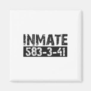 Halloween Inmate Jail Costume Kids Magnet