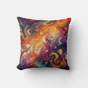 Halloween Inspired / Motion / Tie-Dye Pour Cushion