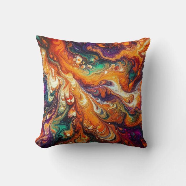 Halloween Inspired / Movement / Tie-Dye Pour Cushion (Front)