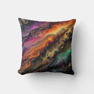 Halloween Inspired / Waves / Puddle Pour Cushion