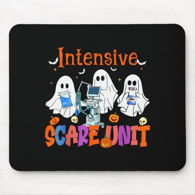 Halloween Intensive Care E Unit Ghost Nurse Icu Nu Mouse Pad (Front)