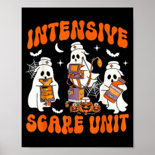 Halloween Intensive Care E Unit Ghost Nurse Icu Nu Poster