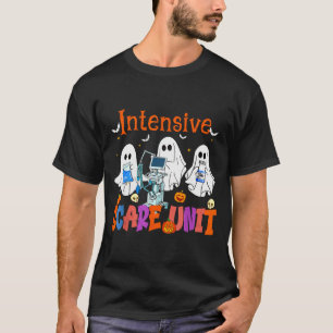 Halloween Intensive Care E Unit Ghost Nurse Icu Nu T-Shirt