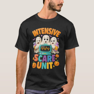 Halloween Intensive Care Scare Unit Ghost Nurse IC T-Shirt