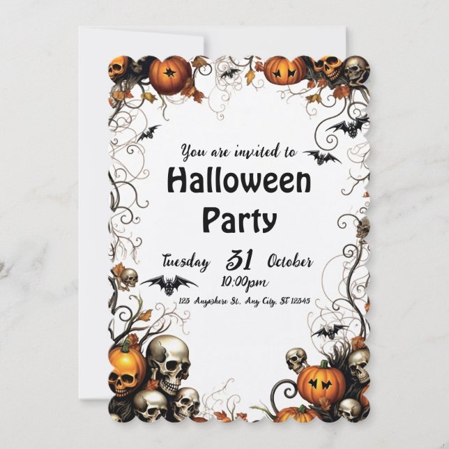 Halloween  invitation (Front)