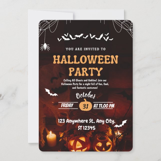 Halloween Invitation (Front)