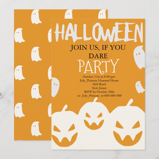 Halloween Invitation (Front/Back)