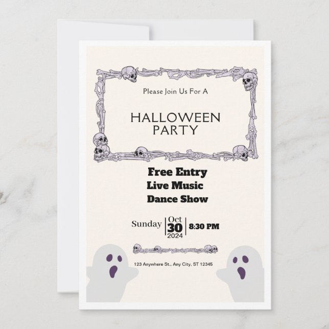 Halloween Invitation (Front)