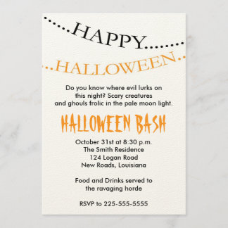 Halloween Invitation