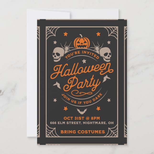 Halloween Invitation (Front)
