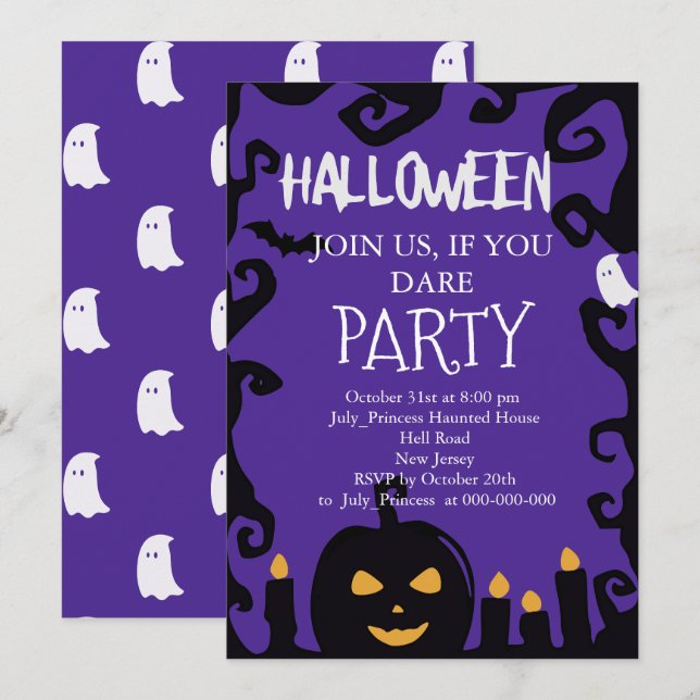 Halloween Invitation (Front/Back)