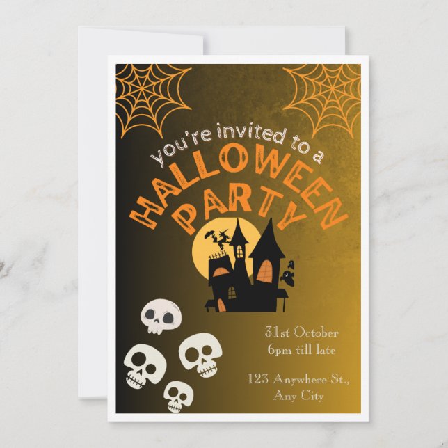 Halloween  invitation (Front)