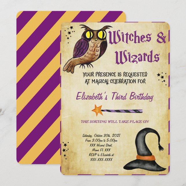 Halloween Invitation  (Front/Back)