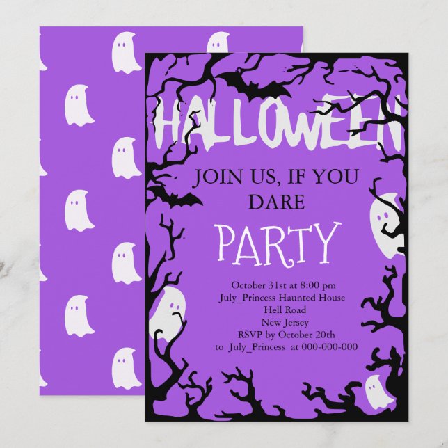 Halloween Invitation (Front/Back)