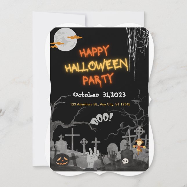 Halloween  invitation (Front)