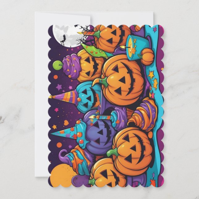Halloween invitation card (Front)