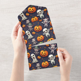 Halloween invitation card