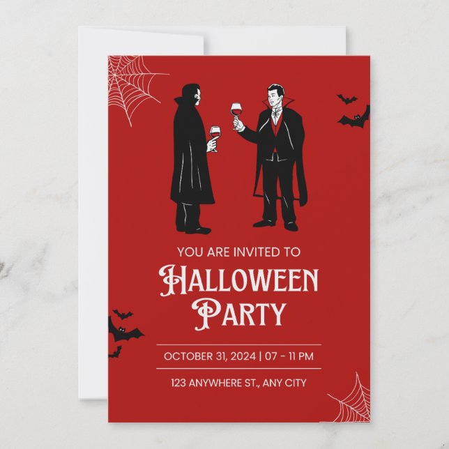 Halloween invitation cards (Front)