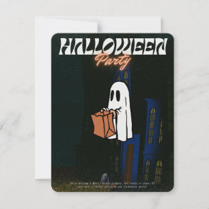 Halloween Invitation-Echoes of the Abandoned Invitation