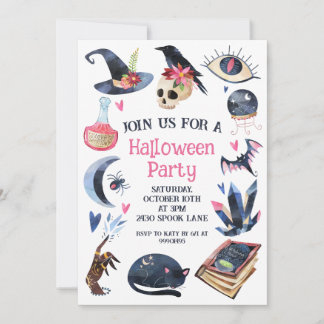 Halloween Invitation, Halloween Party Invitation, Invitation