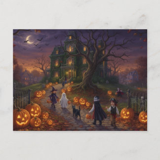 Halloween Invitation Postcard