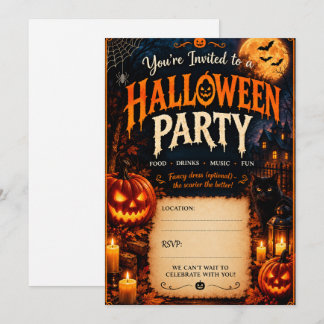 Halloween invitations