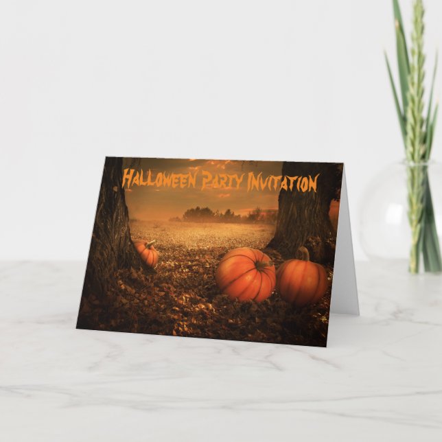 Halloween Invite. Card (Front)