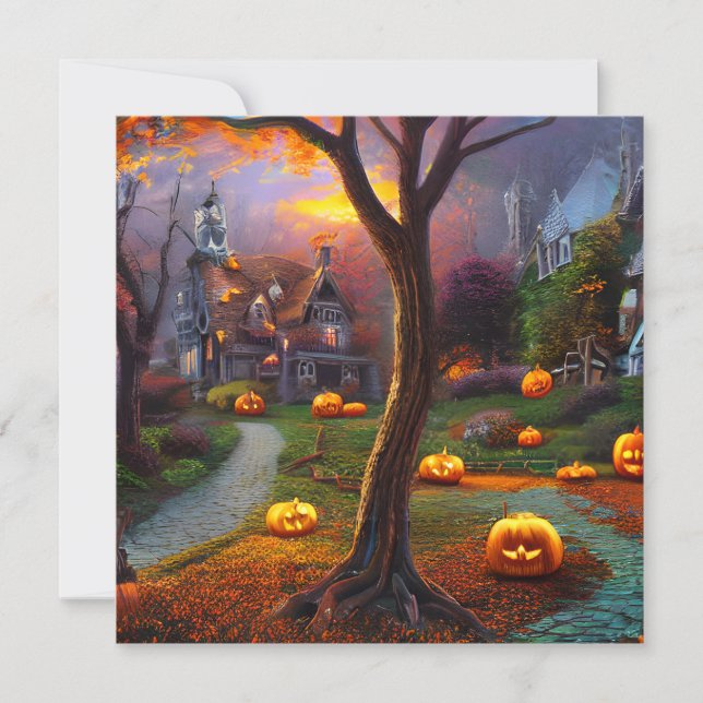 Halloween is a holiday celebrated on October 31st  Card (Front)