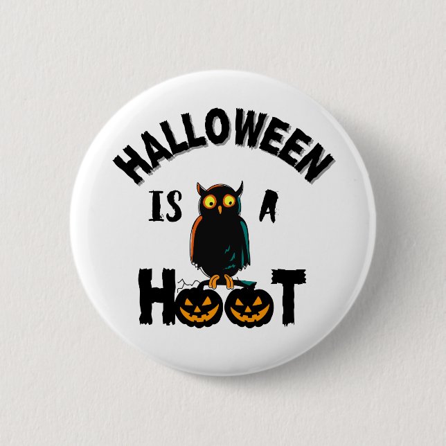Halloween is a Hoot  season 6 Cm Round Badge (Front)