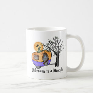 Halloween Is A Lifestyle   Camper   Trailer Coffee Mug