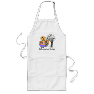 Halloween Is a Lifestyle – Pumpkin Camper Van Long Apron