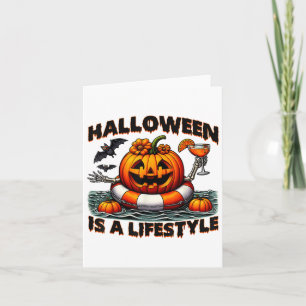 Halloween Is A Lifestyle Spooky Halloween For Men Card