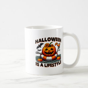 Halloween Is A Lifestyle Spooky Halloween For Men Coffee Mug