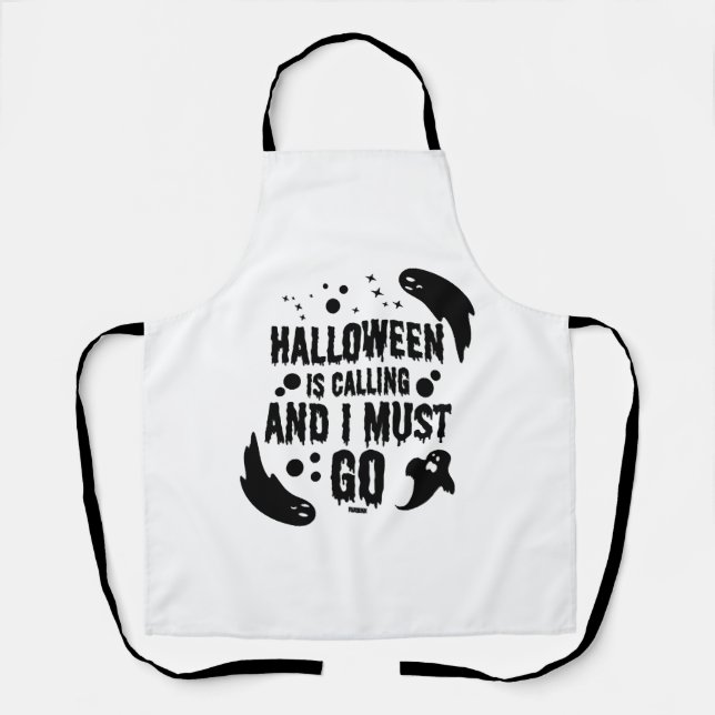 Halloween is calling apron (Front)
