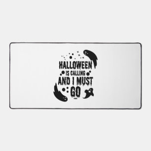 Halloween is calling desk mat