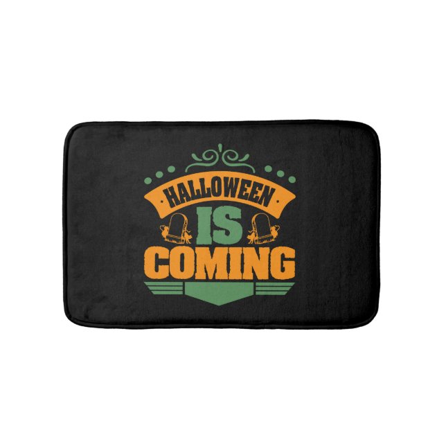 Halloween Is Coming      Bath Mat (Front)