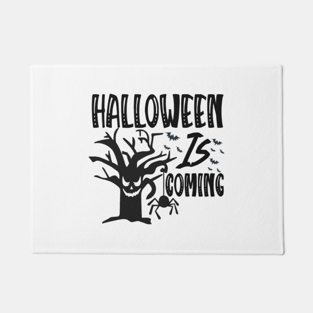Halloween Is Coming     Doormat (Front)